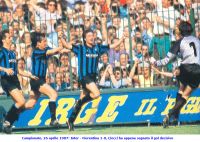 Campionato, 26 aprile  1987 Inter - Fiorentina 1 - 0, Ciocci ha appena segnato il gol decisivo