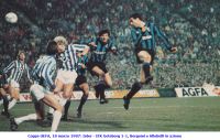 Coppa UEFA, 18 marzo 1987 Inter - IFK Goteborg 1-1 Bergomi e Altobelli in azione