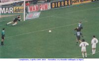 Campionato, 3 aprile 1999: Inter - Fiorentina 2-0, Ronaldo raddoppia su rigore 