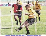 Campionato, 14 maggio 2000: Cagliari - Inter 0-2, Baggio porta in vantaggio l'Inter