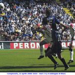 Campionato, 22 aprile 2000: Inter - Bari 3-0, il gol del raddoppio di Blanc