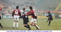 Coppa Italia, 12 gennaio 2000: Milan - Inter 2-3,  gol di Seedorf e Inter nuovamente in vantaggio