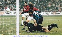 Coppa Italia, 27 gennaio 2000: Inter - Milan 1-1, il gol di  Baggio