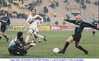 Coppa Italia, 30 novembre 1999: Inter-Bologna 2-1, gol di Georgatos e Inter in vantaggio