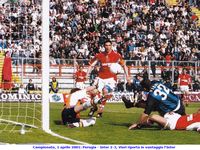Campionato, 1 aprile 2001: Perugia - Inter 2-3, Vieri riporta in vantaggio l'Inter