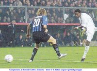 Campionato, 2 dicembre 2001: Atalanta - Inter 2-4, Kallon segna il gol del pareggio