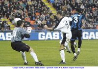 Coppa UEFA, 6 dicembre 2001: Inter - Ipswich Town 4-1,  Kallon segna il terzo gol