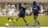 Campionato, 10 maggio 2003: Inter - Parma 1-1, gol di Kallon e Inter in vantaggio