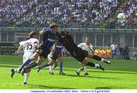 Campionato, 14 settembre 2002: Inter - Torino 1-0, il gol di Vieri