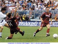Campionato, 22 settembre 2002: Reggina - Inter 1-2, Recoba segna il gol partita