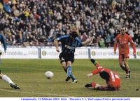 Campionato, 23 febbraio 2003: Inter - Piacenza 3-1, Vieri segna il terzo gol nerazzurro