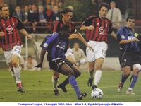 Champions League, 13 maggio 2003: Inter - Milan 1-1, il gol del pareggio di Martins