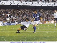 Champions League, 22 aprile 2003: Valencia - Inter 2-1, il gol di  Vieri