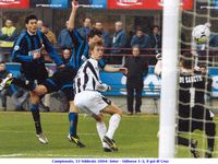 Campionato, 15 febbraio 2004: Inter - Udinese 1-2,  il gol di Cruz