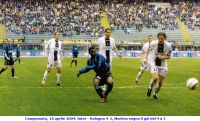 Campionato, 18 aprile 2004: Inter - Bologna 4-2, Martins segna il gol del 4 a 1