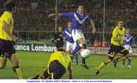 Campionato, 18 ottobre 2003: Brescia - Inter 2-2, Cruz accorcia le distanze