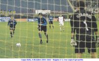 Coppa Italia, 4 dicembre 2003: Inter - Reggina 2-1, Cruz segna il gol  partita