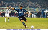 Coppa Italia, 4 febbario 2004: Juventus - Inter 2-2, Adriano porta l'Inter in vantaggio