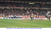 Coppa UEFA, 11 marzo 2004: Benfica - Inter 0-0, le squadre prima  della sfida