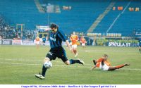 Coppa UEFA, 25 marzo 2004: Inter - Benfica 4-3,Vieri segna il gol del 3 a 1