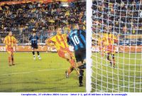 Campionato, 27 ottobre 2004: Lecce - Inter 2-2, gol di Adriano e Inter in vantaggio