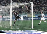 Campionato, 30 gennaio 2005: Palermo - Inter 0-2, Vieri segna il gol del raddoppio