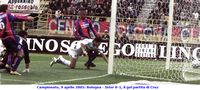 Campionato, 9 aprile 2005: Bologna - Inter 0-1, il gol partita di Cruz
