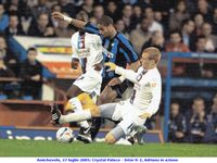 Amichevole, 27 luglio 2005: Crystal Palace - Inter 0-2, Adriano in azione