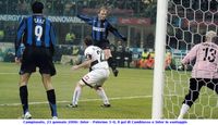 Campionato, 21 gennaio 2006: Inter - Palermo 3-0, il gol di Cambiasso e Inter in vantaggio