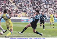 Campionato, 5 febbraio 2006: Inter - Chievo 1-0, il gol partita di Cruz
