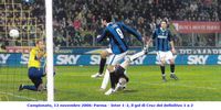 Campionato, 12 novembre 2006: Parma - Inter 1-2, gol di Ibrahimovic e Inter in vantaggio