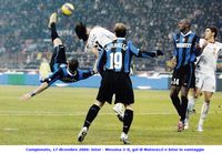 Campionato, 17 dicembre 2006: Inter - Messina 2-0, gol di Materazzi e Inter in vantaggio