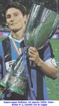 Supercoppa Italiana, 26 agosto 2006: Inter - Roma 4-3,  Zanetti con la coppa